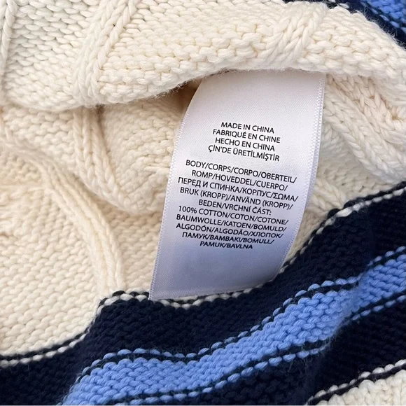 Polo Ralph Lauren Cable-Knit Cotton Cricket Sweater - Picture 6 of 7